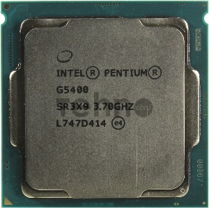 Процессор Intel Pentium Gold G5400 <TPD 54W, 2/4, Base 3.7GHz, 4Mb, LGA1151 v2 (Coffee Lake)> OEM