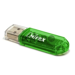 Флеш Диск 16GB Mirex Elf, USB 2.0, Зеленый