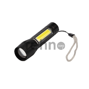 Фонарь универсальный рабочий/походный, головной свет 1.5 Вт, боковой 2 Вт, встроенный аккумулятор, алюминиевый, USB кабель в комплекте