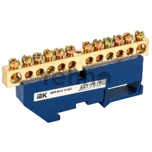 Шина нулевая на DIN-изол. ШНИ 8х12-12-Д-С ИЭК YNN10-812-12D-K07
