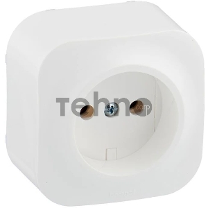 Розетка Legrand 782210 без заземления без шторок (Белая)