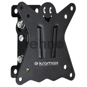 Кронштейн Kromax CASPER-101 black, для LED/LCD ТВ 10-26, 1 ст свободы, наклон +5°-15°, от стены 50 мм, max VESA 100x100 мм, max 15 кг