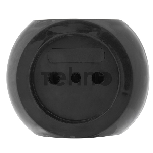 Тройник электрический «Шар» 220 В 6 А черный REXANT