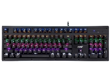 Клавиатура Acer OKW127 механическая черный USB for gamer LED