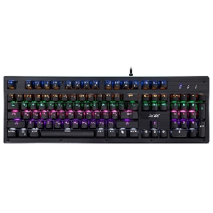 Клавиатура Acer OKW127 механическая черный USB for gamer LED
