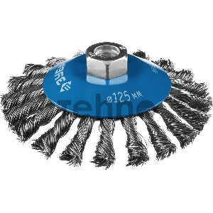 Кордщетка ЗУБР 35269-125_z02 профессионал. щетка коническая для ушм плетеные пучки стальной Кордщетка ЗУБР 35269-125_z02 профессионал. щетка коническая для ушм плетеные пучки стальной