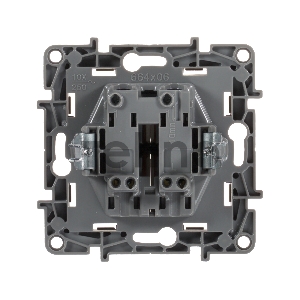 Механизм выключателя 2-кл. СП Etika 10АX безвинт. зажимы сл. кость Leg 672302