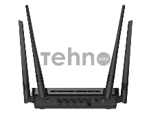 Роутер D-Link DIR-822/RU/E1A, Wireless AC1200 Dual-Band Router with 1 10/100Base-TX WAN port and 4 10/100Base-TX LAN ports.802.11b/g/n compatible, 802.11AC up to 866Mbps,1 10/100Base-TX WAN port, 4 10/100B