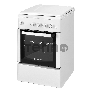 Плита Газовая Hyundai RGG225 белый (металлическая крышка) реш.чугун