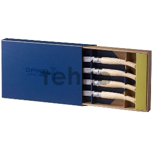Набор ножей кухон. Opinel Table Chic №10 (001828) компл.:4шт дерево подар.коробка