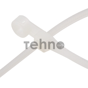 Хомут-стяжкa нейлоновая под винт REXANT 200x4,3 мм, белая, упаковка 100 шт.