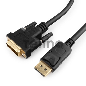 Кабель DisplayPort-DVI Gembird/Cablexpert  1.8м, 20M/19M, черный, экран, пакет(CC-DPM-DVIM-6)