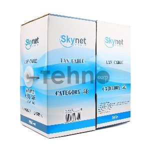 Кабель SkyNet Standart FTP indoor 2x2x0,48, медный, FLUKE TEST, кат.5e, однож., 305 м, box, серый