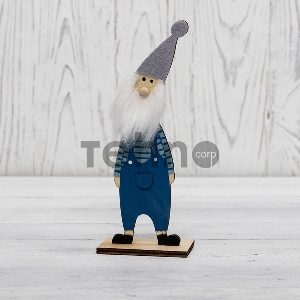 Деревянная фигурка «Гномик-бородач» 7x4,5x18 см NEON-NIGHT