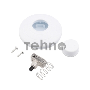 Выключатель-кнопка 250V 2А ON-OFF белый (напольный - для лампы) REXANT