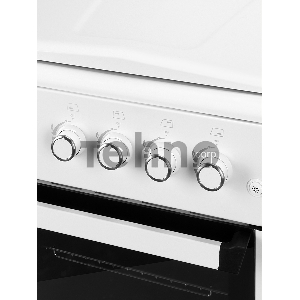 Плита Газовая Hyundai RGG225 белый (металлическая крышка) реш.чугун