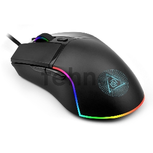 Мышь Оклик 717G PROPHECY черный оптическая (6400dpi) USB (6but)