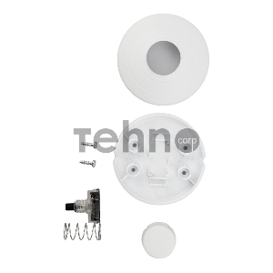 Выключатель-кнопка 250V 2А ON-OFF белый (напольный - для лампы) REXANT