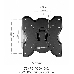 Кронштейн ONKRON M3S для телевизора 17"-43" наклонно-поворотный, чёрный, фото 2