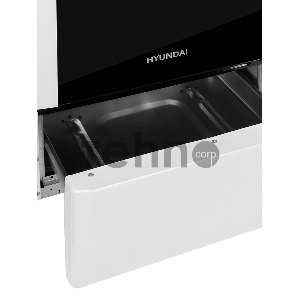 Плита Газовая Hyundai RGG225 белый (металлическая крышка) реш.чугун