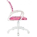 Кресло детское Бюрократ BUROKIDS 1 W розовый сланцы крестов. пластик пластик белый, фото 9