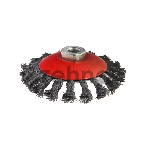 Кордщетка Hammer Flex 207-112 115мм M14  радиальная витая жесткая, усиленная кольцом, для УШМ