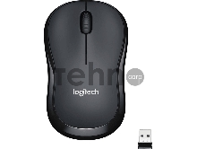 Мышь Logitech Wireless Mouse M221 SILENT CHARCOAL, оптическая (1000dpi) silent беспроводная USB для ноутбука (3but)