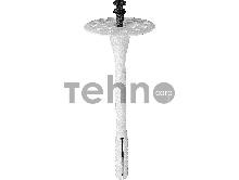 Дюбель для изоляционных материалов полипропиленовый, нейлоновый стержень, 10 x 120 мм, 300 шт, ЗУБР