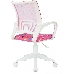 Кресло детское Бюрократ BUROKIDS 1 W розовый сланцы крестов. пластик пластик белый, фото 8