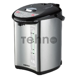 Термопот Centek CT-1082 (сталь) 4.0л, 750Вт, 3 способа подачи воды, двойная защита от перегрева