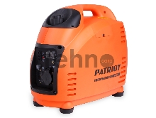 Генераторы Генератор инверторный PATRIOT 2000i 474101035 {Двигатель 4т, АИ-92, 72сс,мощность рабочая/максимальная -1,5/1,8 кВт, объём бака - 3,6 л, 1 розетка Euro 16A,  вес 18,5 кг}