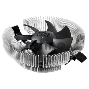 Кулер PCCooler E80 S775/1150/51/55/56/AM2/2+/AM3/FM1/2/754/939 (72 шт/кор, TDP 65W, вент-р 80мм, 2200RPM, 22dBa) Retail Color Box