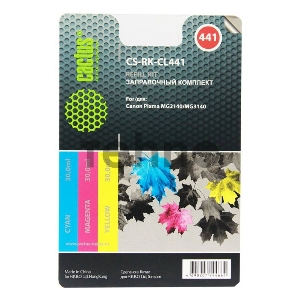 Заправочный набор Cactus CS-RK-CL441 цветной (3x30мл) Canon MG2140/MG3140