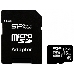 Флеш карта microSDHC 16Gb Class10 Silicon Power SP016GBSTHBU1V10-SP + adapter, фото 2