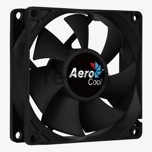 Вентилятор Aerocool Force 8 Black, 80x80x25мм, 1500 об./мин., разъем MOLEX + 3-PIN, 28.3 dBA