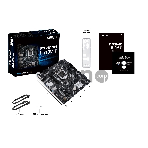 Материнская плата ASUS PRIME H510M-E, LGA1200, H510, 2*DDR4, D-Sub + HDMI, SATA3, Audio, Gb LAN, USB 3.2*4, USB 2.0*6, COM*1 header (w/o cable), mATX ; 90MB17E0-M0EAY0