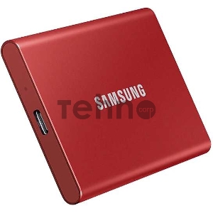 Твердотельный накопитель Samsung SSD 2TB T7 Touch, USB Type-C, R/W 1000/1050MB/s, Red