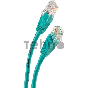 Патчкорд литой Telecom UTP кат.5е 1,5м зеленый