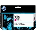 Картридж HP 730 пурпурный для HP DesignJet T1700, 130 мл, фото 3