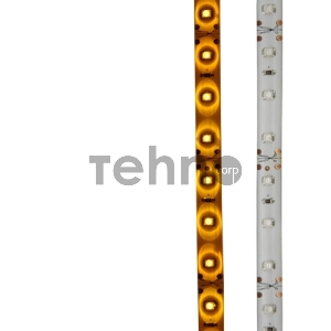 LED лента силикон, 8 мм, IP65, SMD 2835, 60 LED/m, 12 V, цвет свечения желтый