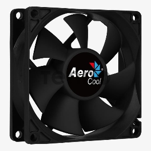Вентилятор Aerocool Force 8 Black, 80x80x25мм, 1500 об./мин., разъем MOLEX + 3-PIN, 28.3 dBA