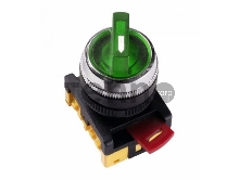 Переключатель ANCLR-22-3 на 3 фикс. полож. зел. 1з+1р ИЭК BSW10-ANCLR-3-K06