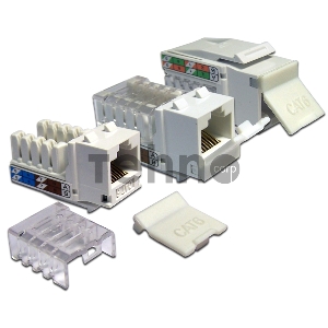 Модуль Keystone, RJ45, кат.6, UTP, 90 градусов, со шторкой, белый Модуль Keystone, RJ45, кат.6, UTP, 90 градусов, со шторкой, белый