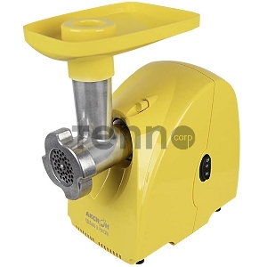 Мясорубка Аксион М 32.01 желтый корпус, 1500 Вт, произ. 100 кг/час, отсек для хранения принадлежностей