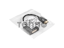 Кабель-переходник DisplayPort-DVI-D ExeGate EX-A-DPM-DVIF-0.15 (20M/29F, 0,15м, позолоченные контакты)