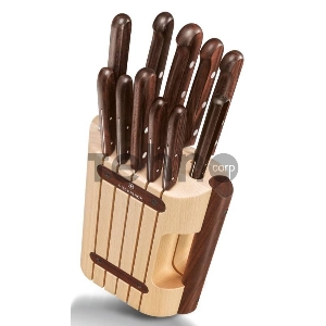 Набор ножей кухон. Victorinox Wood (5.1150.11) компл.:11шт с подставкой дерево подар.коробка Набор ножей кухон. Victorinox Wood (5.1150.11) компл.:11шт с подставкой дерево подар.коробка