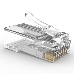 Вилка RJ-45 (8P8C) LC-PTU-01/100 универсальная. кат.5e. со сквозным отверстием  (100 шт.), фото 2
