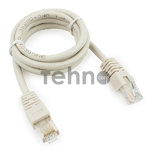 Патч-корд UTP Cablexpert PP6U-1M кат.6, 1м, литой, многожильный (серый)