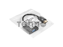 Кабель-переходник DisplayPort-VGA ExeGate EX-DPM-VGAF-0.2 (20M/15F, 0,2м)