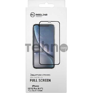 Защитное стекло для экрана Redline черный для Apple iPhone 12/12 Pro антиблик. 1шт. (УТ000021877) Защитное стекло для экрана Redline черный для Apple iPhone 12/12 Pro антиблик. 1шт. (УТ000021877)